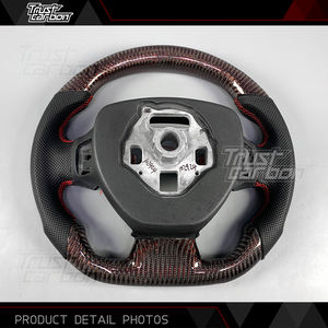 Volante Deportivo de Fibra de Carbono Personalizado Premium para Chevrolet <span class=keywords><strong>Camaro</strong></span> RS SS ZL1 LT1 Edición <span class=keywords><strong>Hot</strong></span> <span class=keywords><strong>Wheels</strong></span> 2016-2022 - Product Image 5