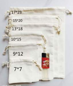<b>Large</b> Size Eco-Friendly Reusable <b>Drawstring</b> <b>Bags</b> Recycled Cotton Tote Canvas Pouch Dust Waterproof Rope Earth Fav Shopping <b>Bags</b> - Product Image 6