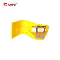 Réflecteur Solaire 8 LED, Visibilité 500m, Jaune, pour Garde-Corps, Balise d'Avertissement pour Entrée de Tunnel Routier et Isolation Urbaine