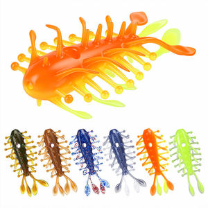 Leurre de pêche souple 8,2 cm 7g 3 pièces/boîte, 6 couleurs, appâts souples bioniques en TPE, appât artificiel souple, leurre nageur, appât souple concombre de mer - Product Image 1