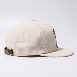 Casquette Snapback non structurée personnalisée OEM, 5 panneaux, logo brodé, en velours côtelé - Product Image 4