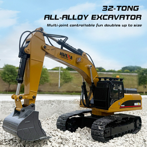 <span class=keywords><strong>HUINA</strong></span> 580 1580 1/14 Excavatrice RC Métallique Améliorée, Véhicule d'Ingénierie Électrique avec Grappin à Boules et Pince Rotative à 360°, Modèle <span class=keywords><strong>V4</strong></span> 2025 - Product Image 3
