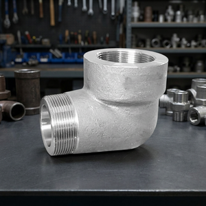 Codo de calle de acero al carbono forjado ASME/ASTM A105 2000 a 9000lbs NPT marca accesorios de tubería de alta calidad - Product Image 2