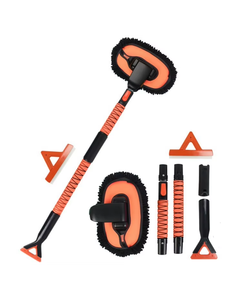 Juego de 6 cepillos para lavado de coches <span class=keywords><strong>Aido</strong></span> de suministro directo de fábrica, cepillos integrados para limpieza y eliminación de nieve, cepillos de limpiaparabrisas con cerdas de mopa - Product Image 4