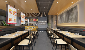 Diseño 3D de Restaurante de Hamburguesas, Equipo de Cocina Comercial de Comida Rápida - Product Image 6