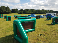Solution de terrain bon marché chasse cible mur de tir CS jeu de tir tactique nxl bunkers gonflables de paintball ensemble