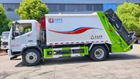 Camion compacteur à ordures électrique Dongfeng 4X2 210KWH 12CBM pour la collecte des déchets urbains, batterie CATL, moteur écoénergétique