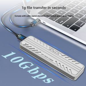 Caja de Disco Duro <span class=keywords><strong>M</strong></span>óvil de Estado Sólido de Alta Velocidad <span class=keywords><strong>M</strong></span>.<span class=keywords><strong>2</strong></span> NVMe USB3.<span class=keywords><strong>2</strong></span> Gen2 10Gbps JMS583 Master - Product Image 1