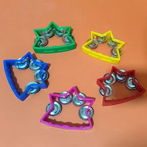 Shaker à main quatre étoiles Orff, instrument de musique, aides pédagogiques pour la musique, accessoires de spectacle de danse pour la maternelle - Product Image 2