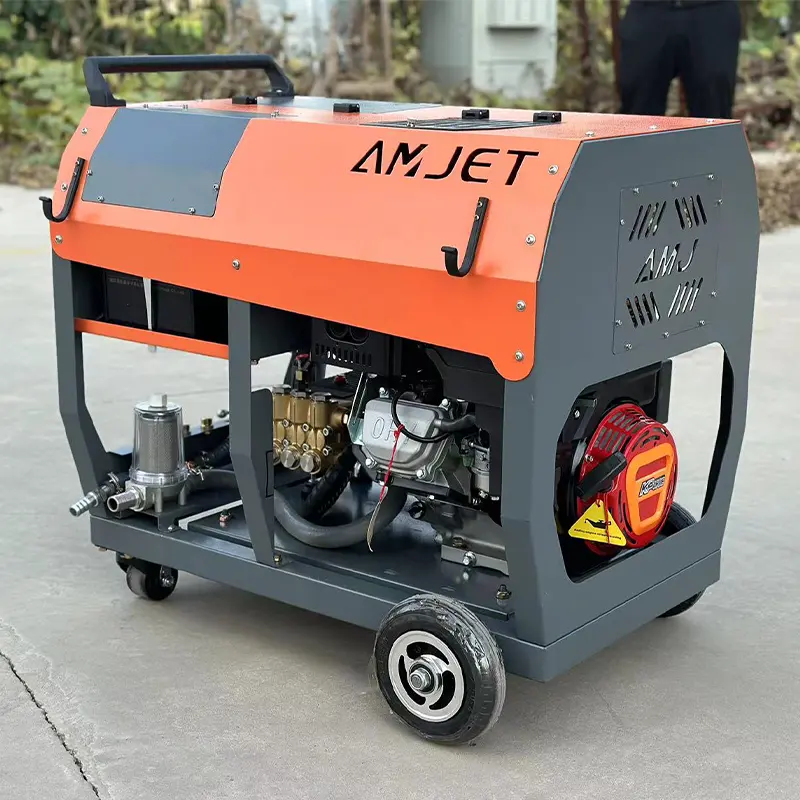 AMJ-19.5hp-180bar-45lpm машина для очистки высокого давления с бензиновым двигателем-машина для очистки водоструйной канализации высокого давления
