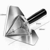 Outil professionnel pour coins de cloisons sèches, réglable, en aluminium et acier, avec guide à fente et poignée en plastique à verrouillage par vis, pour la finition des murs