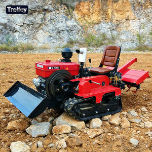 紧凑型四轮驱动履带式多功能车，配备旋耕机，适用于蔬菜种植区和温室作业 - Product Image 3