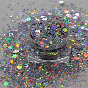 Wholesale 2025 New PET Bulk Custom Shape Holographic <b>Glitter</b> Powder <b>Nail</b> Art Christmas Decorative Art Craft Party 1kg - Product Image 5