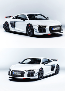 ชุดแต่งคาร์บอนไฟเบอร์สำหรับ Audi R8 ชุดแต่งคาร์บอนไฟเบอร์สปอยเลอร์ดิฟฟิวเซอร์หน้า สเกิร์ตข้าง - Product Image 5