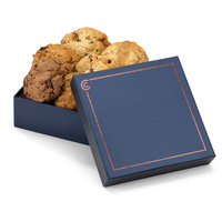 Boîtes carrées en papier biodégradables personnalisées en gros pour biscuits boîte d'emballage de boulangerie