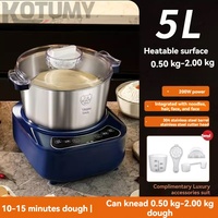 Machine à farine multifonctionnelle entièrement automatique de 10 L à grande capacité pour usage commercial et domestique, pétrin à pâte à fermenter
