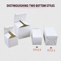 Kotak Hadiah Kertas Putih Polos Ukuran Kecil Cetak Kustom Kosmetik Blind Box Stok Siap Pakai Pasokan Pabrik Kemasan