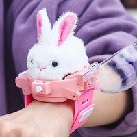Mainan Boneka Nezha 2 Mini Jam Tangan Alloy Anak-anak Mobil Remote Control Excavator Remote Control Kelinci Pink