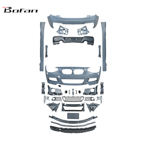 Kit Carrozzeria Stile M-Tech per <span class=keywords><strong>BMW</strong></span> <span class=keywords><strong>Serie</strong></span> <span class=keywords><strong>1</strong></span> <span class=keywords><strong>F20</strong></span> 2015-2019 Paraurti Anteriore Diffusore Posteriore Minigonne Laterali Montaggio Diretto ABS Nero Lucido - Product Image 2