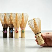 Ensemble Matcha Blanc 4 Pièces Kit de Matcha Personnalisé Style Japandi Fouet à Matcha en Bambou Chasen