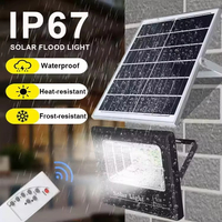 Projecteur Solaire LED Extérieur Étanche IP65 en ABS, 25W 40W 60W 100W 200W, avec Télécommande, pour Jardin et Cour – Meilleures Ventes