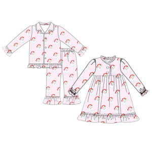 Produttore di Abbigliamento per Bambini Personalizzato OEM ODM, Vestiti <span class=keywords><strong>Natalizi</strong></span> in Cotone per Neonati, Pigiami in Bambù per Bambini, Set di Abbigliamento per Bambine - Product Image 3
