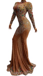 NOVANCE y1752-c-robe sirène <span class=keywords><strong>de</strong></span> luxe, robe <span class=keywords><strong>de</strong></span> demoiselle d'honneur <span class=keywords><strong>de</strong></span> mariage, robe <span class=keywords><strong>de</strong></span> soirée transparente, Sexy, offre spéciale - Product Image 2