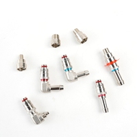 Connecteur coudé en laiton MSDK RPL08.1152/R0 conforme à la norme française STAUBLI pour joint d'eau de moule