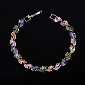 Trending <span class=keywords><strong>2020</strong></span>, joyería de moda, pulsera llena de oro, pulsera de circón brillante para mujer - Product Image 5