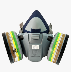 Respirador Reutilizable con Dos Filtros, Máscara Antigás y Antipolvo, Respirador de Media Cara, Material TPE, Lavable, Ligero, Ajuste Cómodo - Product Image 6
