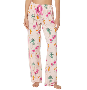 ชุดนอนแขนยาวพิมพ์ลายดอกไม้สำหรับผู้หญิงเน้นการส่งออกผ้านุ่มมากมีกระเป๋า - Product Image 6