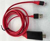 Station d'accueil pour transfert vidéo 4K HD pour téléphone portable, ordinateur et tablette avec projection sur écran identique