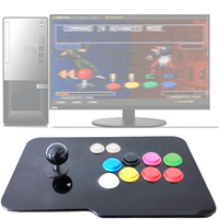 Kit d'Arcade DIY Joystick Sanwa 8 Directions Boutons Poussoirs Carte Contrôleur USB Zéro Délai pour Raspberry Pi PC Manette de Combat Vente en Gros