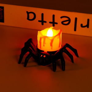 Decorazione di Halloween LED candele elettroniche forniture per feste Set up puntelli luce notturna ragno - Product Image 1