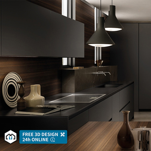 George grubu özelleştirilmiş koyu gri renk lake montajı hazır Modern <span class=keywords><strong>L</strong></span> şekilli çin'den yapılan mutfak dolabı - Product Image 2