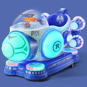 Venta al por mayor de fábrica: Nuevos juegos mecánicos infantiles eléctricos operados con monedas, columpios infantiles con forma de dirigible. - Product Image 5