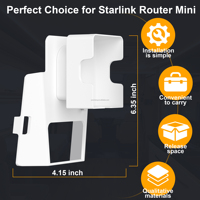 Accessoires pour support Starlink Mini/Mini X, support de prise pour routeur Starlink Mini portable, utilisation à domicile