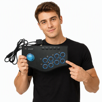 Fournisseur direct transfrontalier d'ordinateurs, téléviseurs, projecteurs, téléphones Android P3, manettes de jeu d'arcade filaires King Fighters Combo