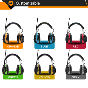 Protector Auditivo Electrónico Reutilizable Tipo Diadema de Seguridad, <span class=keywords><strong>Orejeras</strong></span> de Plástico Naranja <span class=keywords><strong>con</strong></span> <span class=keywords><strong>Radio</strong></span> AM/FM - Product Image 5
