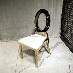 Chaise en acier inoxydable de location d'événement de qualité supérieure Charis O Back de mariage durable et bon marché Offres Spéciales - Product Image 2