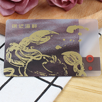 Cartes de visite personnalisées en PVC transparent Impression de cartes de visite en plastique transparent