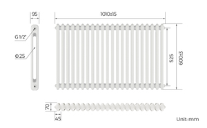 <span class=keywords><strong>Radiateur</strong></span> horizontal IVANCI panneau de colonne ovale blanc <span class=keywords><strong>radiateur</strong></span> de panneau d'<span class=keywords><strong>eau</strong></span> de <span class=keywords><strong>chauffage</strong></span> en acier à économie d'énergie <span class=keywords><strong>pour</strong></span> chambre d'hôpital - Product Image 3