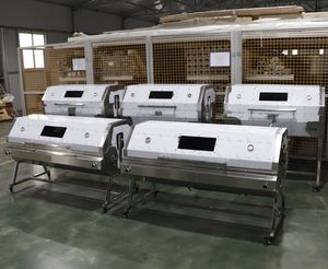 Horno Asador <span class=keywords><strong>de</strong></span> Acero Inoxidable para Uso Doméstico y en Restaurantes, Ahumador <span class=keywords><strong>de</strong></span> Jardín y Parrilla Comercial con Carro para Barbacoa - Product Image 5