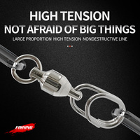 OEM Heavy Duty acier inoxydable roulement à billes pivotant ovale anneau fendu Coastlock eau salée Terminal attirail connecteur Snap pêche