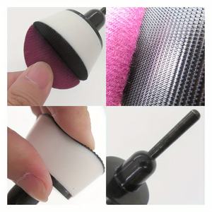 42ピース木工ボウルサンダーセット 2インチ径ダブルベアリングヘッド硬材ハンドルとベルクロサンディングディスク - Product Image 5