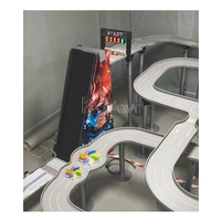 Circuit de course de billes personnalisé et coloré avec lanceur pour jeu de flipper, billard et course de billes