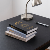 Lot de 3 boîtes de rangement décoratives en forme de faux livre pour bureau à domicile, avec impression graphique inspirante, vente en gros