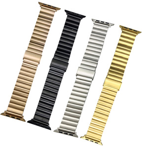 <span class=keywords><strong>Bracelet</strong></span> en acier inoxydable en gros pour <span class=keywords><strong>Apple</strong></span> <span class=keywords><strong>Watch</strong></span> Series 8/7/6/SE, maillons articulés en bambou (maillons à perle unique), fermoir intégré - Product Image 5