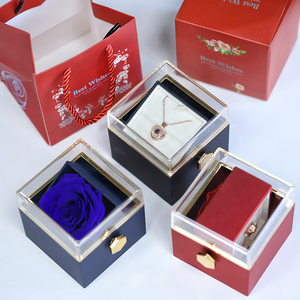 Regalo personalizado para el Día <span class=keywords><strong>de</strong></span> la madre, joyería <span class=keywords><strong>de</strong></span> rosas preservadas, flores preservadas con caja <span class=keywords><strong>de</strong></span> joyería, contenedor <span class=keywords><strong>de</strong></span> rosas preservadas - Product Image 4