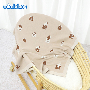 Coperta per Neonati in Cotone Jacquard 2023, Copertina Avvolgente per Casa, Coperta Lavorata a Maglia con Disegni Cartoon - Product Image 6